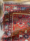 5'10 x 15'1 Antique Persian Burnt Melon ground rug #2657 / 6x15 vintage rug - Blue Parakeet Rugs