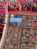 10x18 Full Pile Antique Persian Sarouk rug #2463 / Oversized Palatial Persian - Blue Parakeet Rugs