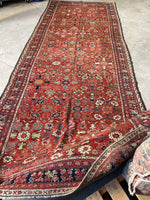 5'10 x 15'1 Antique Persian Burnt Melon ground rug #2657 / 6x15 vintage rug - Blue Parakeet Rugs