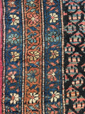 3'6 x 12'3 Antique Persian Kurdish Runner #2453ML - Blue Parakeet Rugs