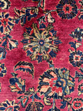 10x18 Full Pile Antique Persian Sarouk rug #2463 / Oversized Palatial Persian - Blue Parakeet Rugs