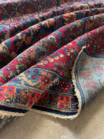 11'8 x 16'5 Antique Persian Yazd rug #2658 / 12x17 vintage rug - Blue Parakeet Rugs