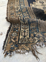 3'7 x 5' Love Worn Kurdish Rug - Blue Parakeet Rugs