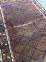 2'11 x 5'9 Antique Baluch Rug - Blue Parakeet Rugs