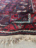 3'7 x 6'3 Antique Baluch Rug #2801 - Blue Parakeet Rugs