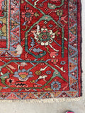 7'10 x 14'10 Antique Persian Heriz Rug #2575 - Blue Parakeet Rugs