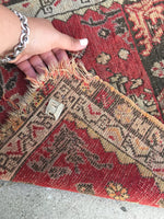 1'9 x 2'9 Antique Turkish Rug / Small Turkish Rug (#540) - Blue Parakeet Rugs