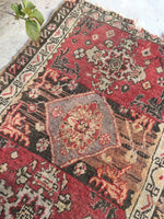 1'9 x 2'9 Antique Turkish Rug / Small Turkish Rug (#540) - Blue Parakeet Rugs