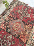 1'9 x 2'9 Antique Turkish Rug / Small Turkish Rug (#540) - Blue Parakeet Rugs