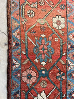 7'10 x 14'10 Antique Persian Heriz Rug #2575 - Blue Parakeet Rugs