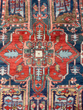 7'10 x 14'10 Antique Persian Heriz Rug #2575 - Blue Parakeet Rugs