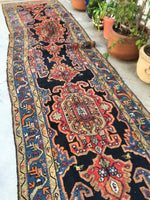 3'8 x 14'4 Persian Bakhtiari Runner (#543T) - Blue Parakeet Rugs