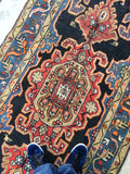 3'8 x 14'4 Persian Bakhtiari Runner (#543T) - Blue Parakeet Rugs