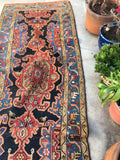 3'8 x 14'4 Persian Bakhtiari Runner (#543T) - Blue Parakeet Rugs