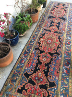 3'8 x 14'4 Persian Bakhtiari Runner (#543T) - Blue Parakeet Rugs