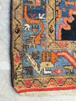3'8 x 14'4 Persian Bakhtiari Runner (#543T) - Blue Parakeet Rugs