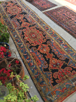 3'8 x 14'4 Persian Bakhtiari Runner (#543T) - Blue Parakeet Rugs