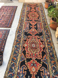 3'8 x 14'4 Persian Bakhtiari Runner (#543T) - Blue Parakeet Rugs