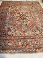 11x13 Antique Persian Rug / 11x13 Muted Vintage Rug #2661