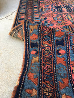 2'5 x 4'10 Antique Persian Malayer Rug - Blue Parakeet Rugs