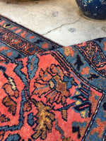 2'5 x 4'10 Antique Persian Malayer Rug - Blue Parakeet Rugs