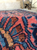 2'5 x 4'10 Antique Persian Malayer Rug - Blue Parakeet Rugs