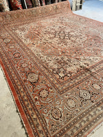 11x13 Antique Persian Rug / 11x13 Muted Vintage Rug #2661