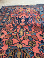 2'5 x 4'10 Antique Persian Malayer Rug - Blue Parakeet Rugs