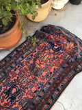 2'5 x 4'10 Antique Persian Malayer Rug - Blue Parakeet Rugs