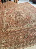 11x13 Antique Persian Rug / 11x13 Muted Vintage Rug #2661