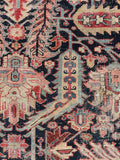 9'1 x 11'5 Antique tribal wool rug #1968 / 9x12 Vintage rug - Blue Parakeet Rugs