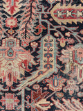 9'1 x 11'5 Antique tribal wool rug #1968 / 9x12 Vintage rug - Blue Parakeet Rugs