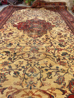 13' x 20' Sultanabad Mahal Legacy rug #2124JLSK / 13x20 Vintage Rug - Blue Parakeet Rugs