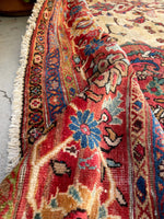 13' x 20' Sultanabad Mahal Legacy rug #2124JLSK / 13x20 Vintage Rug - Blue Parakeet Rugs