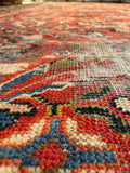 8'10 x 14'10 Antique Palatial Mahal rug #2125 / 9x15 Vintage Rug - Blue Parakeet Rugs