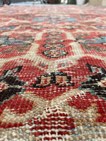 9’4 x 11’9 Antique worn tribal wool rug #1969 / 9x12 Vintage rug - Blue Parakeet Rugs