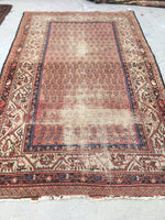 4'2 x 6'8 Antique Persian Hamadan Rug (#913) - Blue Parakeet Rugs