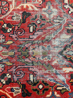 8'10 x 14'10 Antique Palatial Mahal rug #2125 / 9x15 Vintage Rug - Blue Parakeet Rugs