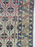 3'9 x 4'8 Antique "ombre" Caucasian rug (#919) - Blue Parakeet Rugs