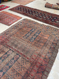 5’ x 7’4 Antique Turkoman rug #2475