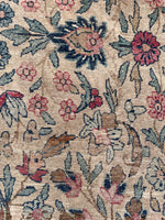 10'7 x 12'7 Square-ish 19th Century Lavar rug #2126 / 11x13 Vintage Rug - Blue Parakeet Rugs