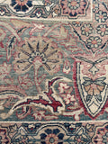 10'7 x 12'7 Square-ish 19th Century Lavar rug #2126 / 11x13 Vintage Rug - Blue Parakeet Rugs