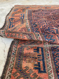 3x5 Antique Nomadic Baluch rug #674 - Blue Parakeet Rugs