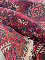 3'6 x 5'2 Antique Turkoman Rug #2476