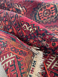 3'6 x 5'2 Antique Turkoman Rug #2476