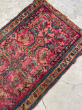 2'7 x 5' Antique Persian Malayer rug #2669 - Blue Parakeet Rugs