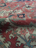 9'4 x 12'1 Serapi Heriz Rug / Large Oriental Rug - Blue Parakeet Rugs