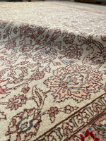 8'10 x 11'8 Hunting Scene Tabriz rug #2128 / 9x12 Vintage Rug - Blue Parakeet Rugs