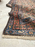 3'1 x 8'5 love worn antique Kurdish Rug - Blue Parakeet Rugs