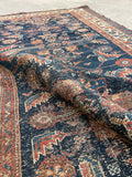 3'5 x 6'2 Antique Persian Bakhtiari rug #2282ML / 4x6 Vintage Rug - Blue Parakeet Rugs